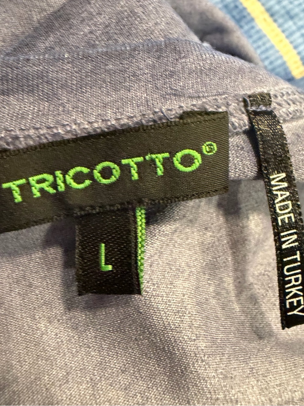 Tricotto got Blue Short Sleeve Tunic Top with Rhinestone Accents - Picture 9 of 9